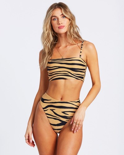 Billabong Wild Groove Sunny Tube Bikini Top Gold Dust | KQDGJ5834