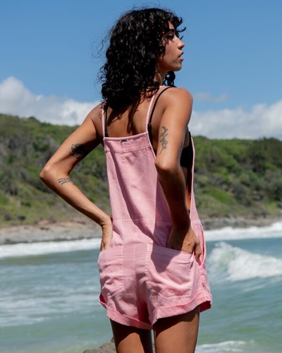 Billabong Wild Pursuit Romper Pink Sunset | COGYQ5971