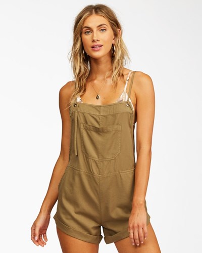 Billabong Wild Pursuit Romper Sage | KJULB3849