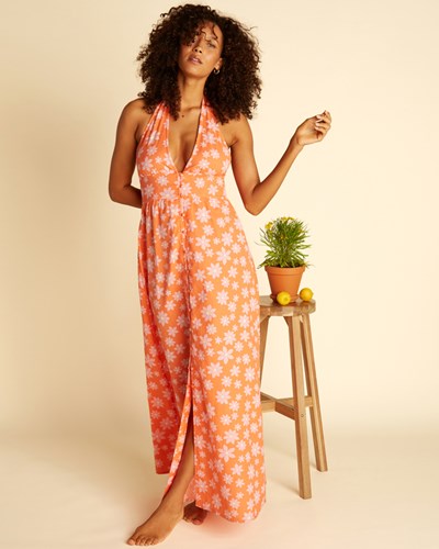 Billabong Wrangler Hung Up Maxi Dress Fireside | QWVOC6279