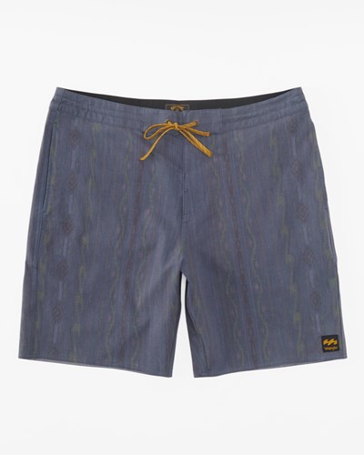 Billabong Wrangler Wesley Lo Tide Boardshorts 18" Indigo | AOHFP2019