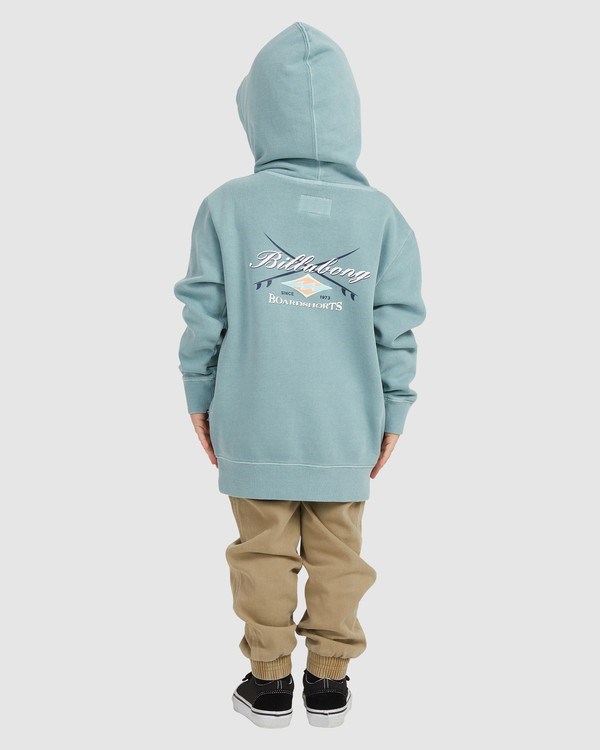 Billabong (2-7) Bong Days Pop Pullover Hoodie Light Marine | MOGEF8179