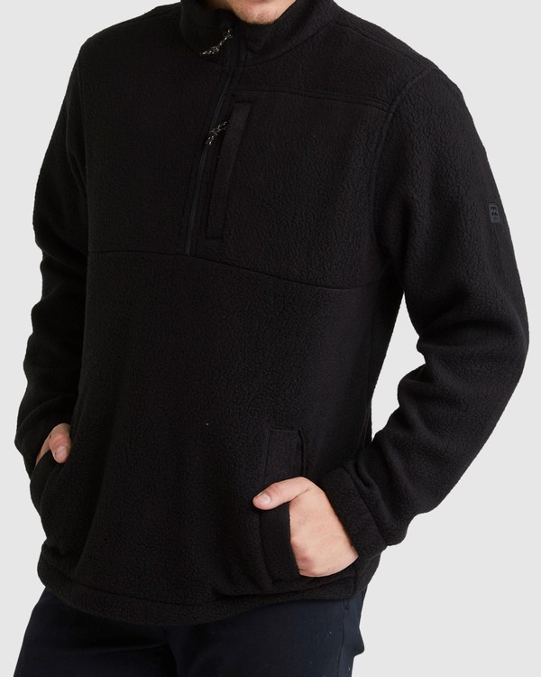 Billabong A/Div Boundary Half-Zip Mock Neck Pullover Stealth | YGAKC4817