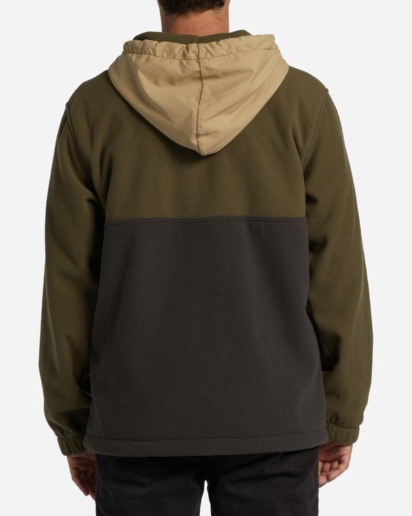 Billabong A/Div Boundary Hooded Half-Zip Pullover Military | CIBFY0492