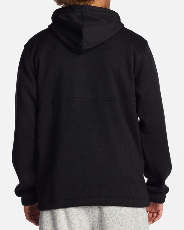 Billabong A/Div Boundary Hooded Half-Zip Pullover Black Heather | EHSIF5264