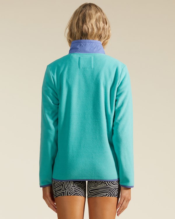 Billabong A/Div Boundary Lite Half-Zip Mock Neck Sweatshirt Seagreen | ZOHBQ6093