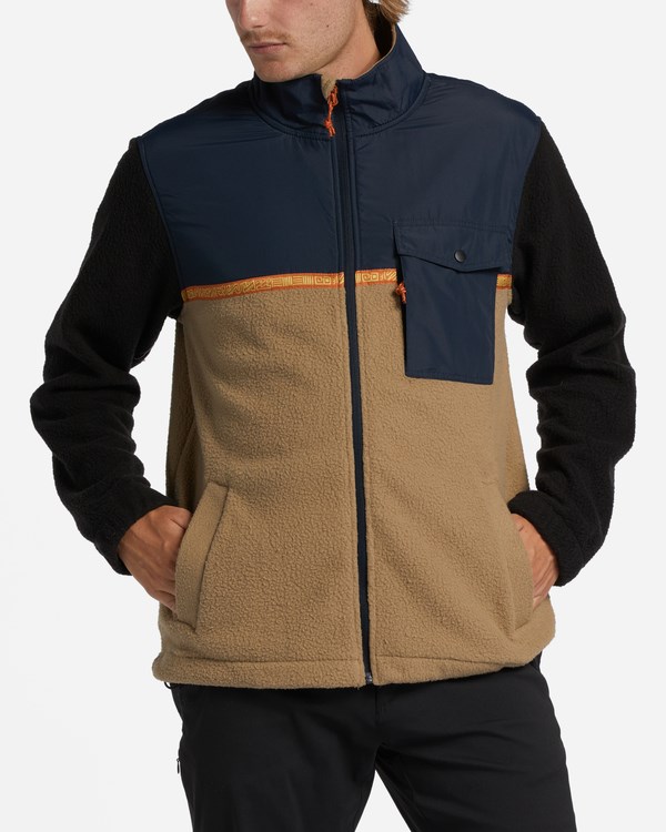 Billabong A/Div Boundary Trail Zip-Up Fleece Navy | FEWXJ6820