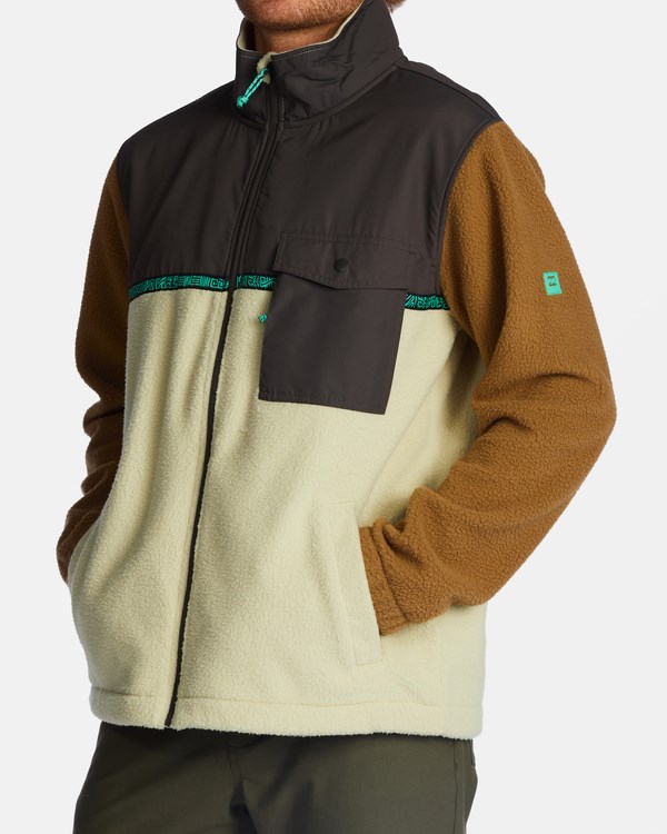 Billabong A/Div Boundary Trail Zip-Up Fleece Otter | RBKVX4391