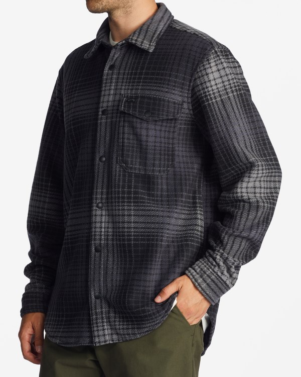 Billabong A/Div Furnace Flannel Shirt Charcoal | DMAQZ4968