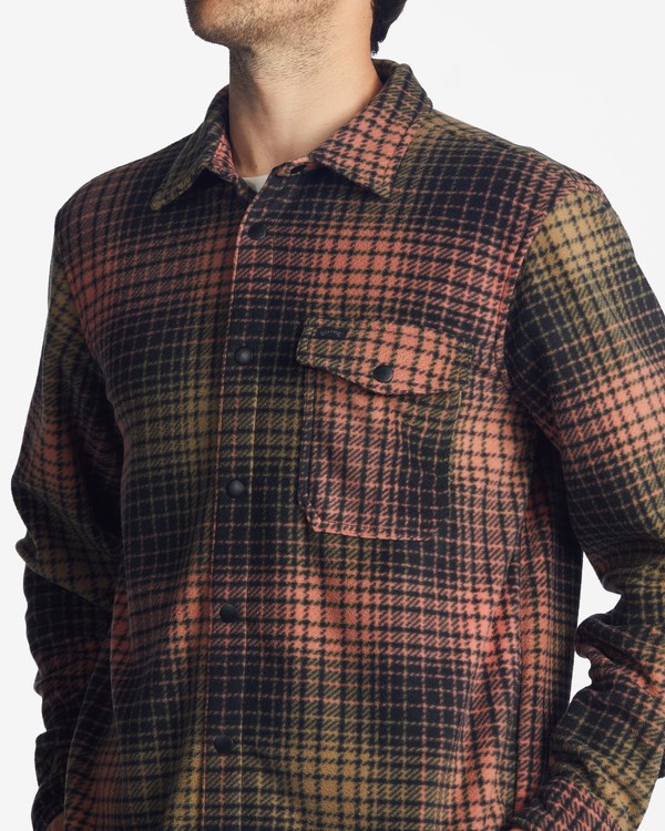 Billabong A/Div Furnace Flannel Shirt Coral | GMNYH6387