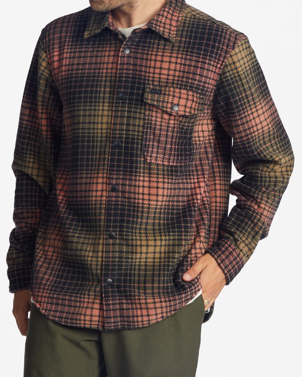 Billabong A/Div Furnace Flannel Shirt Coral | GMNYH6387