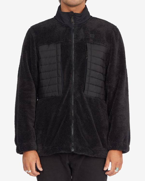 Billabong A/Div Glacier Mock Neck Zip-Up Jacket Black | KSPFI0196