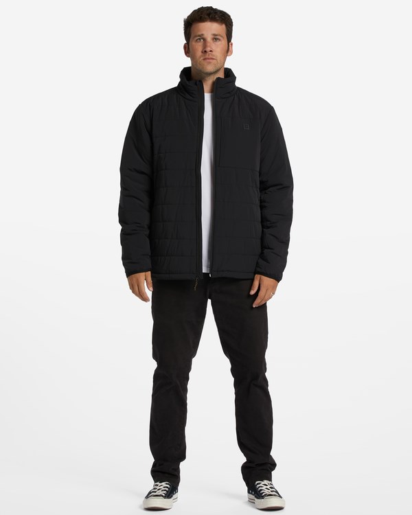 Billabong A/Div Journey Plus Mock Neck Zip-Up Jacket Black | ZNQCS0287