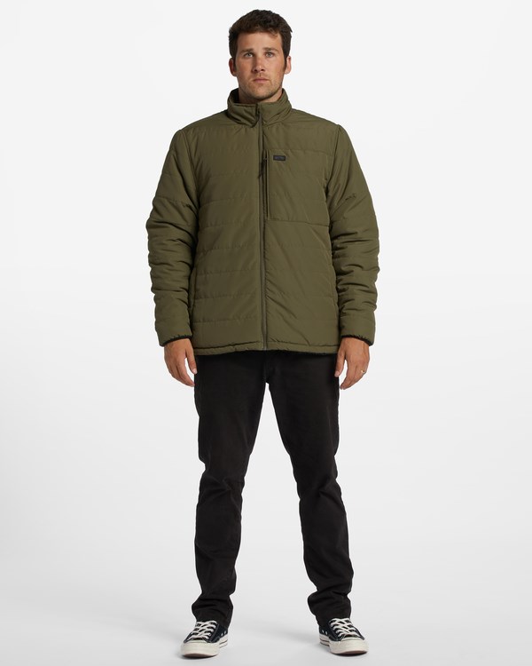 Billabong A/Div Journey Reversible Zip-Up Jacket Military | LAIQR5740