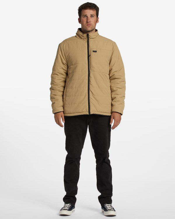 Billabong A/Div Journey Reversible Zip-Up Jacket Sand Dune | RPFOX9402