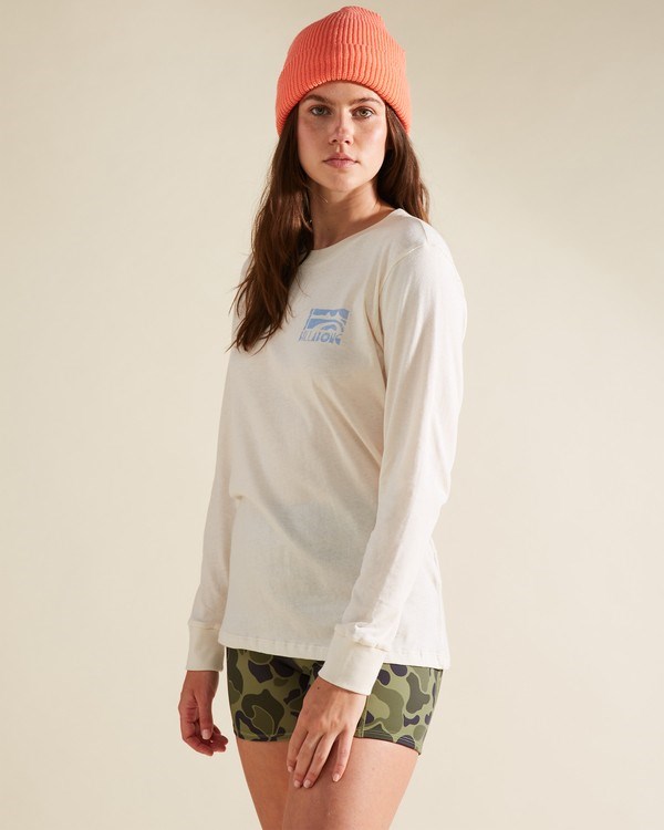 Billabong A/Div Long Sleeve T-Shirt Antique White | WCKHZ2417