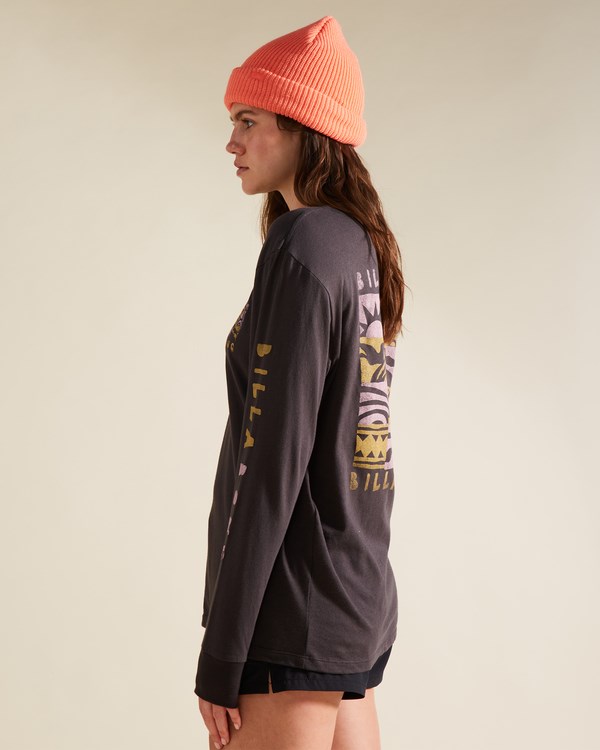 Billabong A/Div Long Sleeve T-Shirt Off Black | AIYFC7294