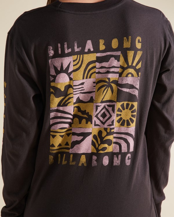 Billabong A/Div Long Sleeve T-Shirt Off Black | AIYFC7294