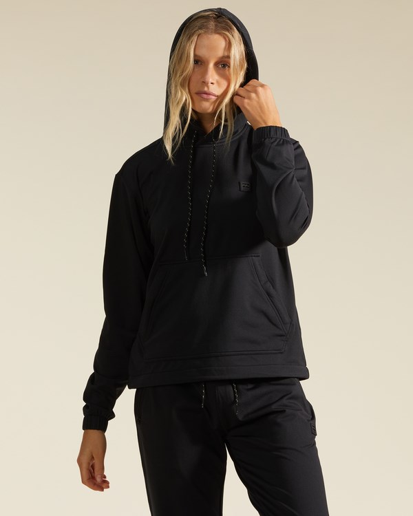 Billabong A/Div New Trails Pullover Hoodie Black | HDMBE0832