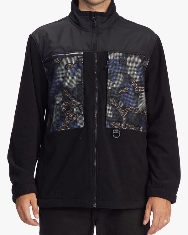 Billabong A/Div Otis Canyon Graphene Zip-Up Jacket Black | FLINW9514