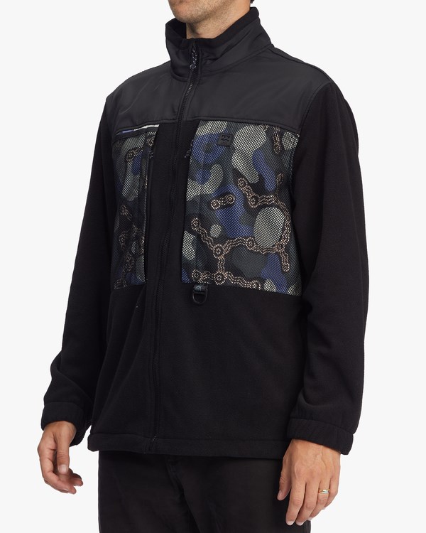 Billabong A/Div Otis Canyon Graphene Zip-Up Jacket Black | FLINW9514