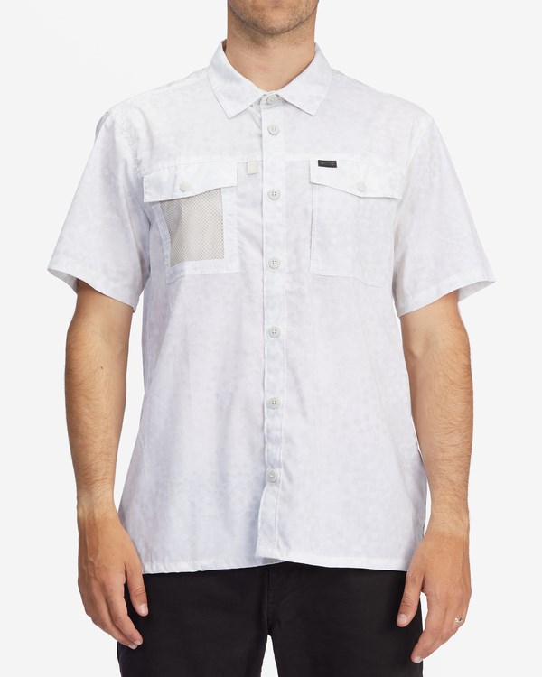 Billabong A/Div Otis Surftrek UPF 50+ Short Sleeve Shirt White | NGTVC6390