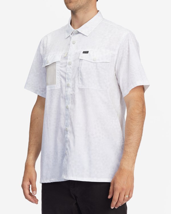 Billabong A/Div Otis Surftrek UPF 50+ Short Sleeve Shirt White | XVGIS0291