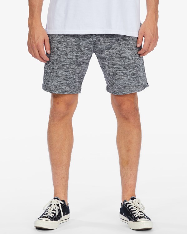 Billabong A/Div Surftrek Fleece Sweatshorts Grey Heather | SVCND3857