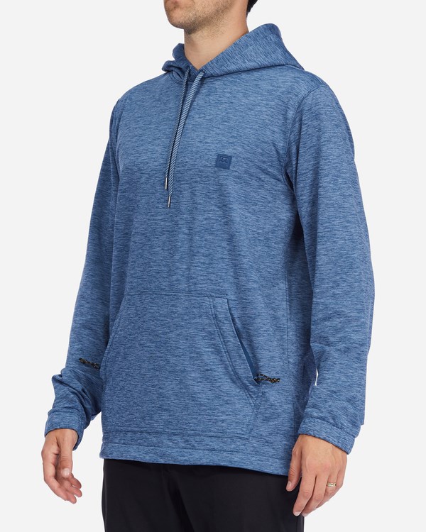 Billabong A/Div Surftrek Pullover Hoodie Deep Blue Heather | BSFAC1209