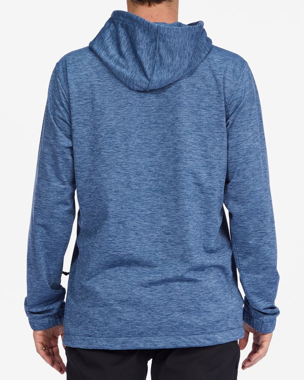 Billabong A/Div Surftrek Pullover Hoodie Deep Blue Heather | BSFAC1209