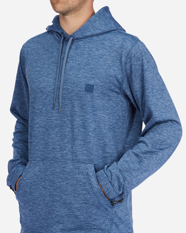 Billabong A/Div Surftrek Pullover Hoodie Deep Blue Heather | BSFAC1209