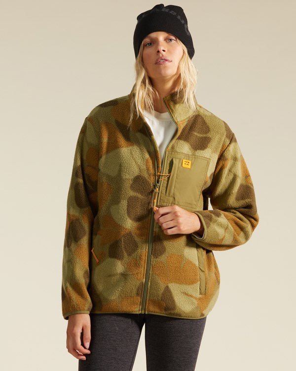 Billabong A/Div Switchback Full Zip 2 Zip-Up Jacket Camo | EVNGQ0859