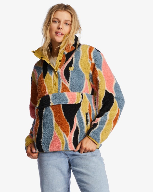 Billabong A/Div Switchback Pullover Mock Neck Sweatshirt Multi 2 | XNALV1084