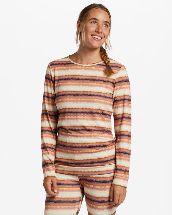 Billabong A/Div Warm Up Tech Long Sleeve Knit Top Adobe | TEUMC4579