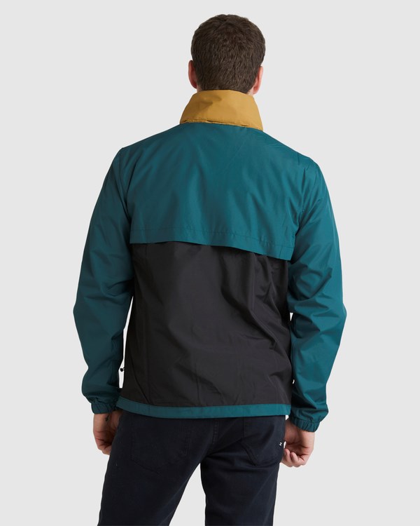 Billabong A/Div Windswell Anorak Windbreaker Jacket Dark Seagreen | VWYEI8639