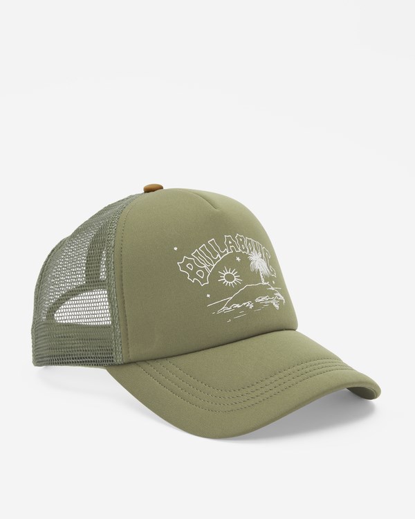 Billabong Across Waves Trucker Hat Avocado | EVCUA3784