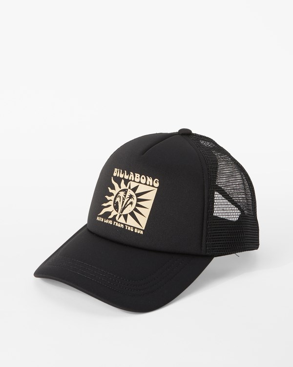 Billabong Across Waves Trucker Hat Off Black 1 | QYRTL1780