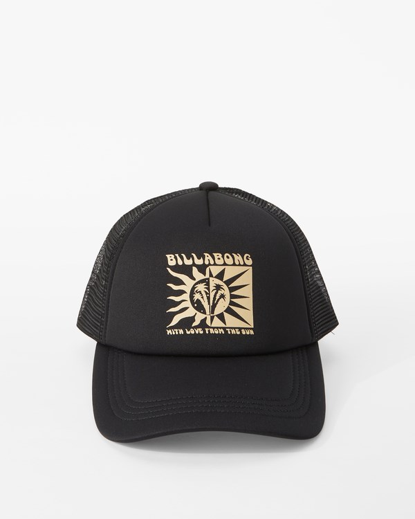 Billabong Across Waves Trucker Hat Off Black 1 | QYRTL1780