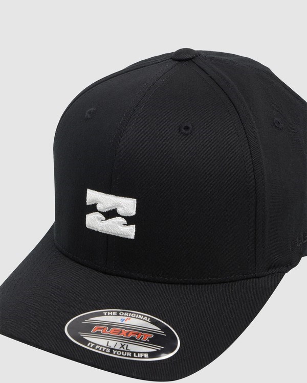 Billabong All Day Flexfit Hat Black/White | KTEMS4308