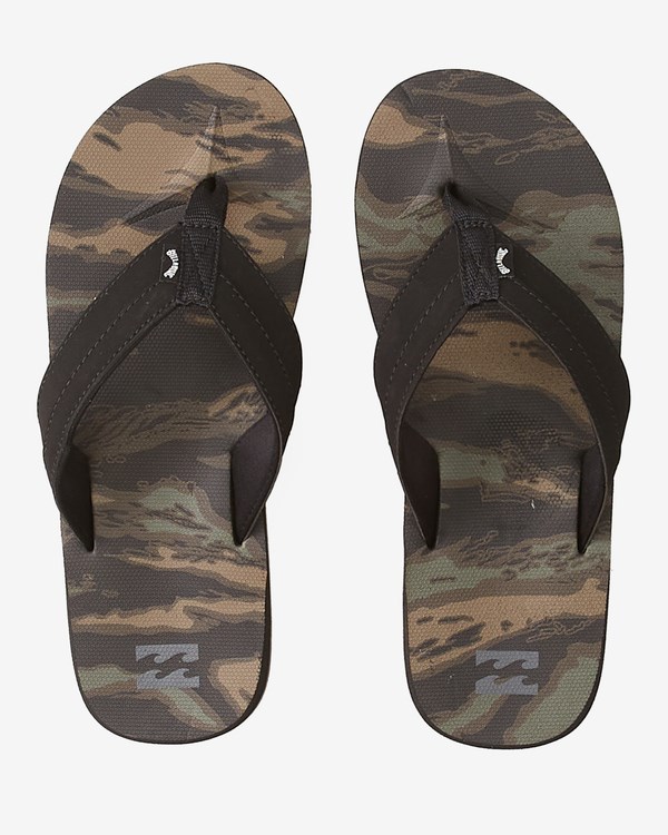 Billabong All Day Impact Print Slip-On Sandals Camo | RGJLI2518