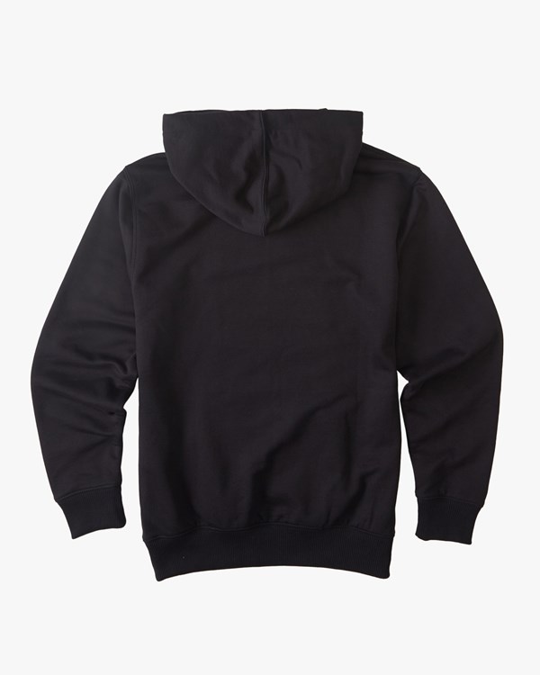 Billabong All Day Organic Pullover Hoodie Black/Black | NKIGX1263