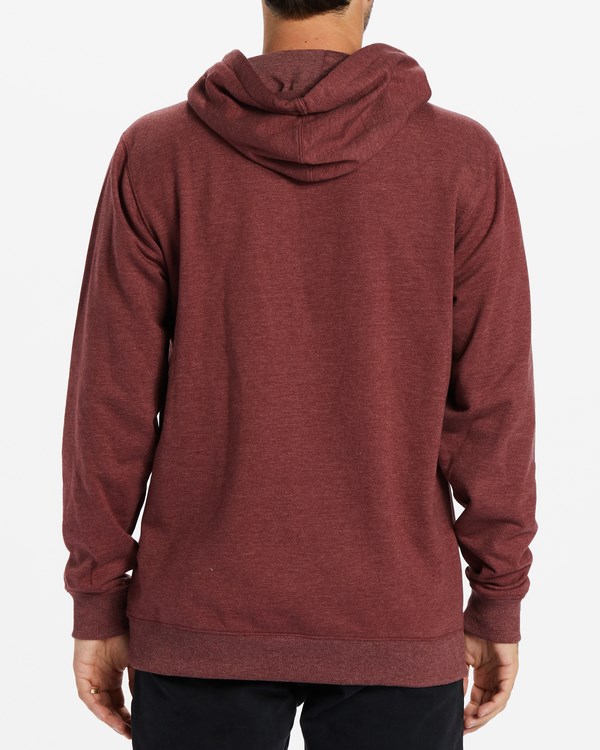 Billabong All Day Organic Pullover Hoodie Oxblood | RANMO7854