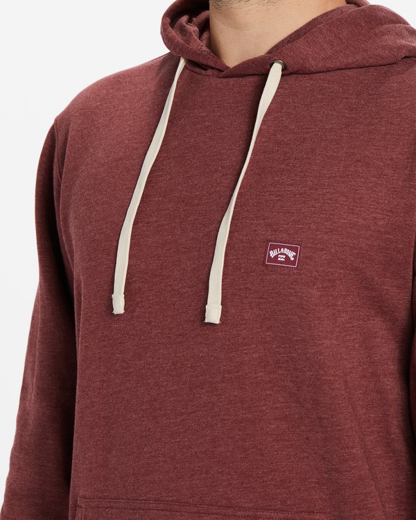 Billabong All Day Organic Pullover Hoodie Oxblood | RANMO7854