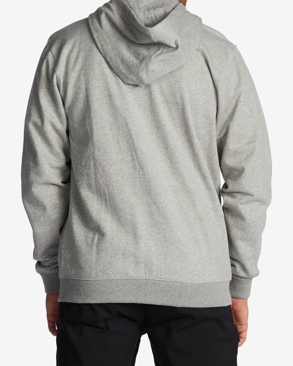 Billabong All Day Organic Zip-Up Hoodie Grey Heather | JHVED3574