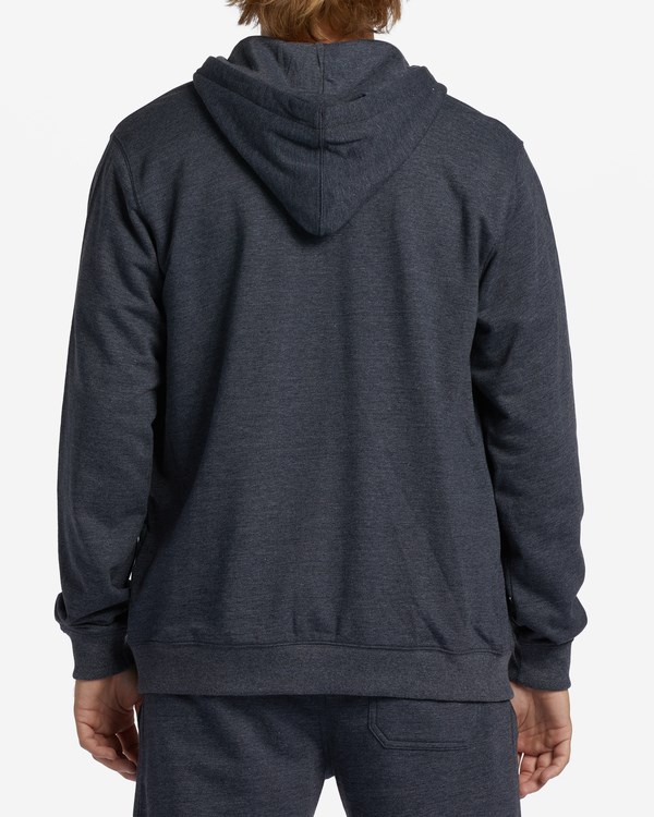 Billabong All Day Organic Zip-Up Hoodie Navy | YPQLR2540