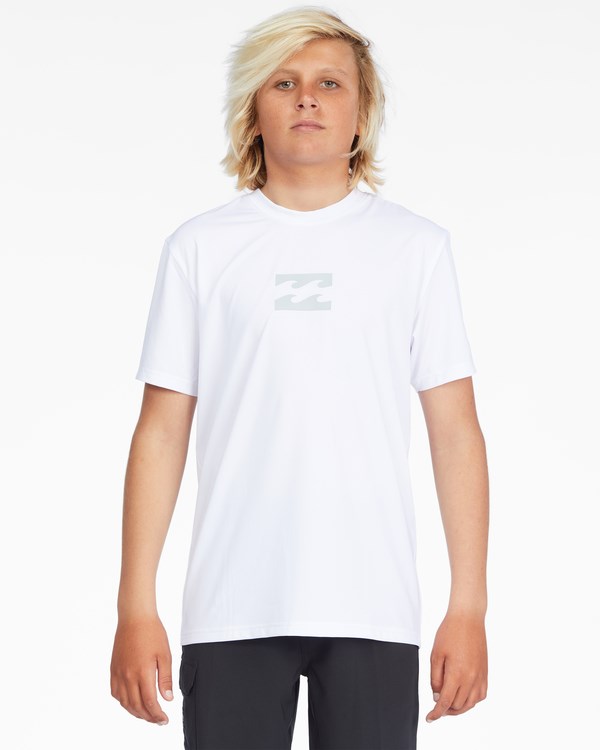 Billabong All Day Wave Loose Fit Short Sleeve Surf Tee White | VKPLU7461