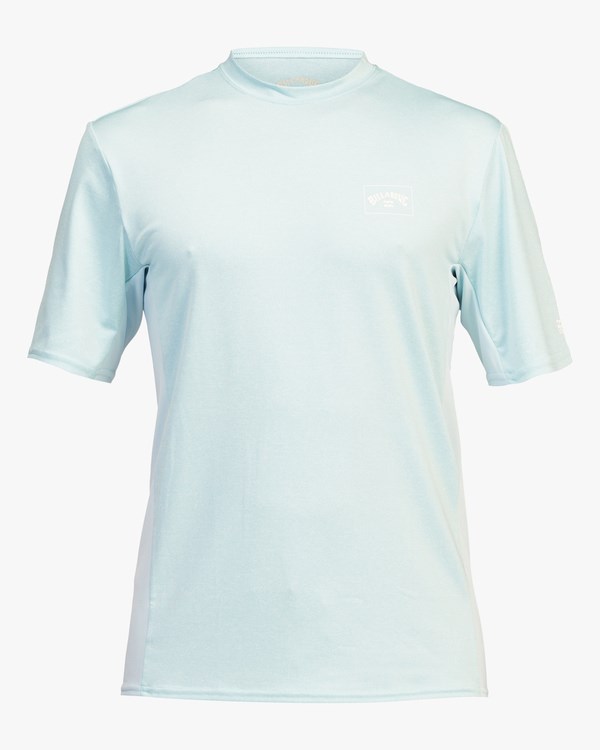 Billabong Arch Mesh Loose Fit UPF 50+ Short Sleeve Surf Tee Coastal | UAWYV3265