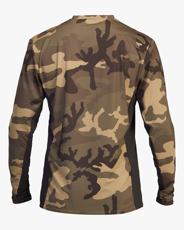 Billabong Arch Mesh UPF 50+ Long Sleeve Rashguard Camo | JPEMN7825