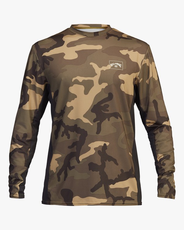 Billabong Arch Mesh UPF 50+ Long Sleeve Rashguard Camo | JPEMN7825