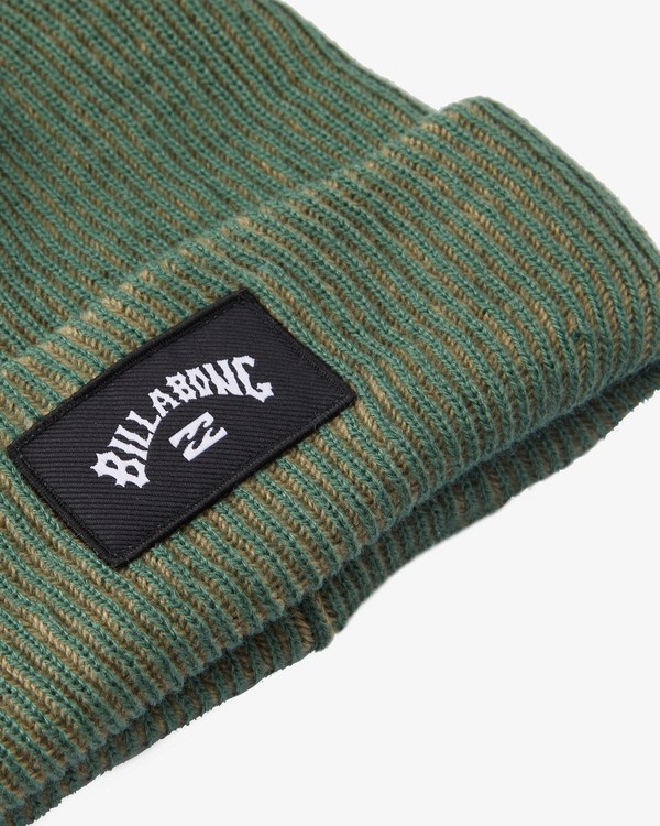 Billabong Arch Patch Knit Beanie Evergreen | DXKJM8045